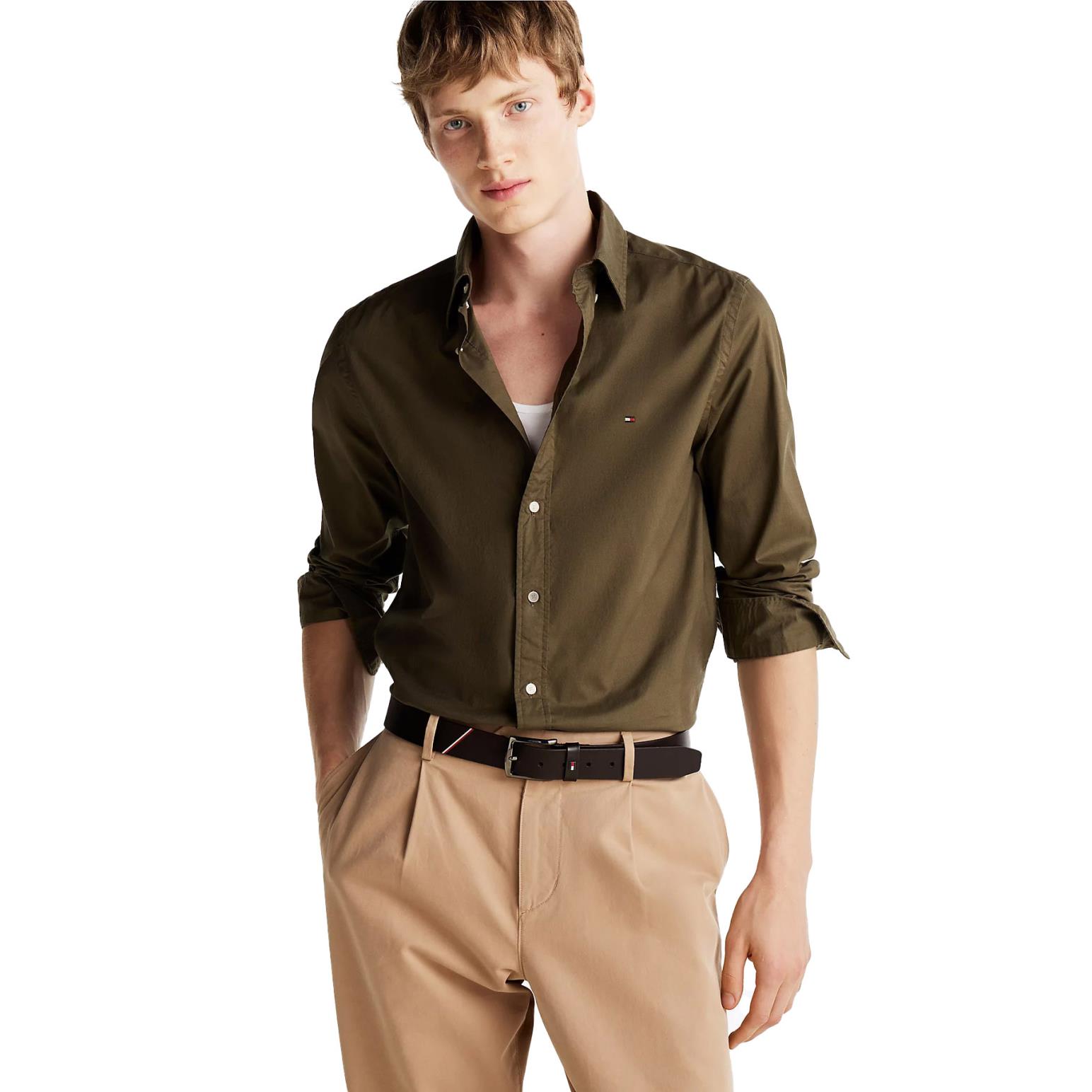 Tommy Hilfiger TH Flex Regular Fit Poplin Shirt